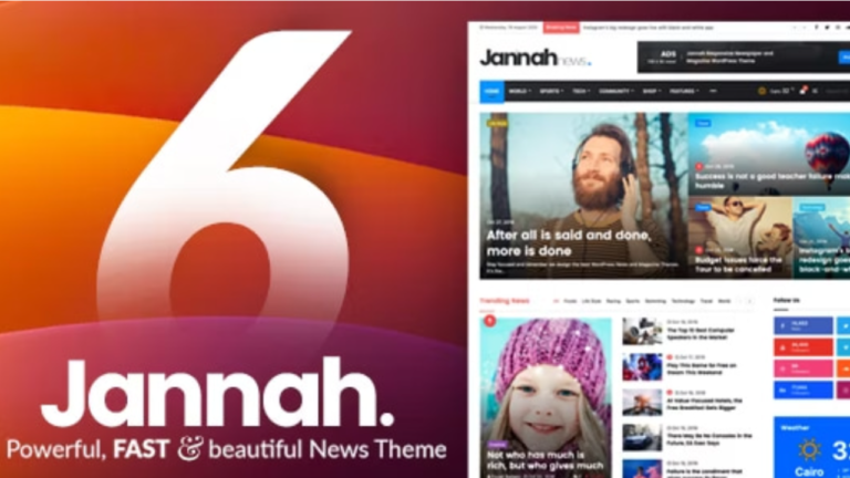Download Jannah theme – Newspaper Magazine News 7.2.0 Free GPL