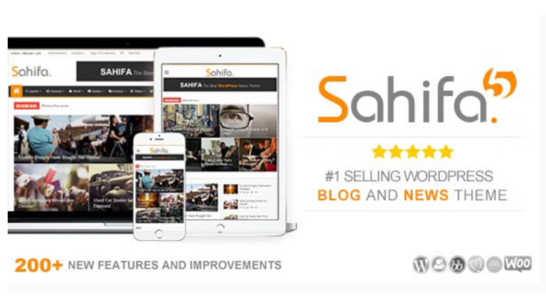 Download Sahifa – Responsive WordPress News Magazine Blog Theme 5.8.2 Free GPL
